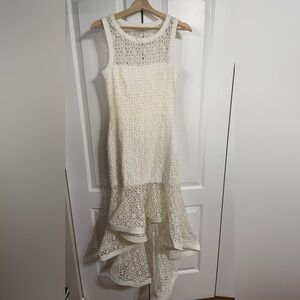 ALEXIS Embroidered Midi Dress/ High-Low Dress/ Size M / Excellent Condition